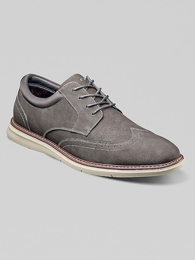 Nunn Bush Chase Wingtip Oxfords, Gray - Image 2 of 8