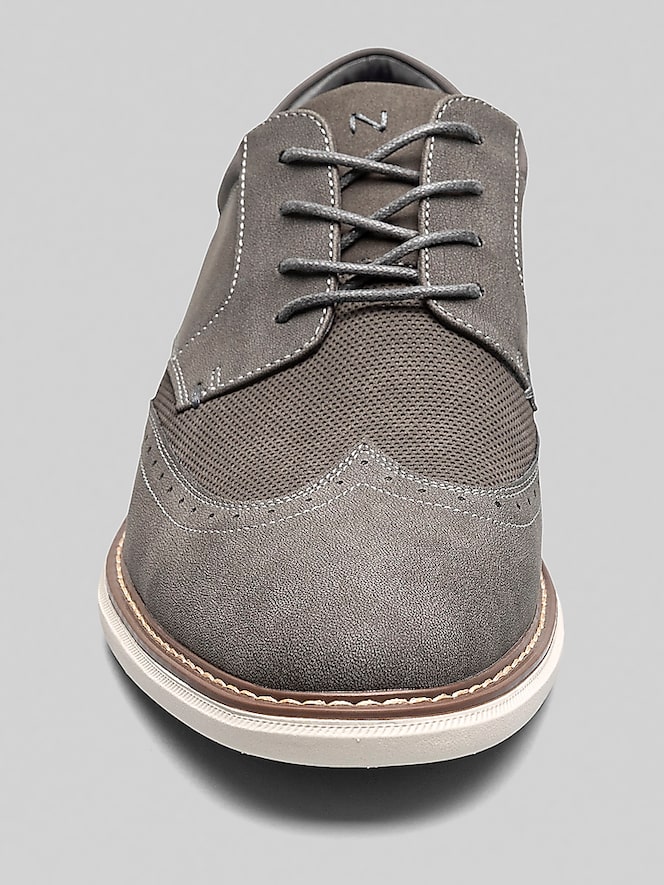 Nunn Bush Chase Wingtip Oxfords, Gray - Image 6 of 8