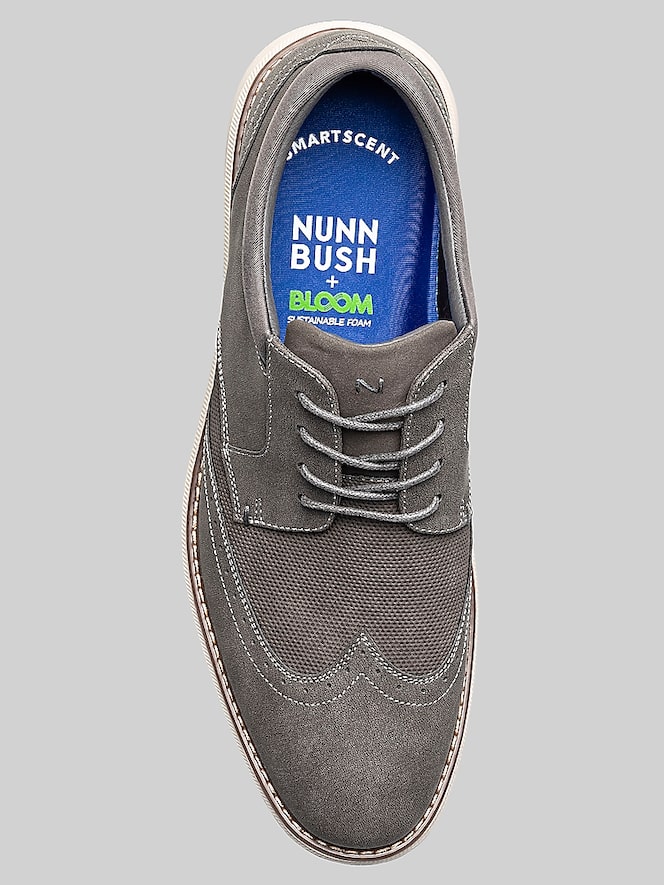 Nunn Bush Chase Wingtip Oxfords, Gray - Image 7 of 8