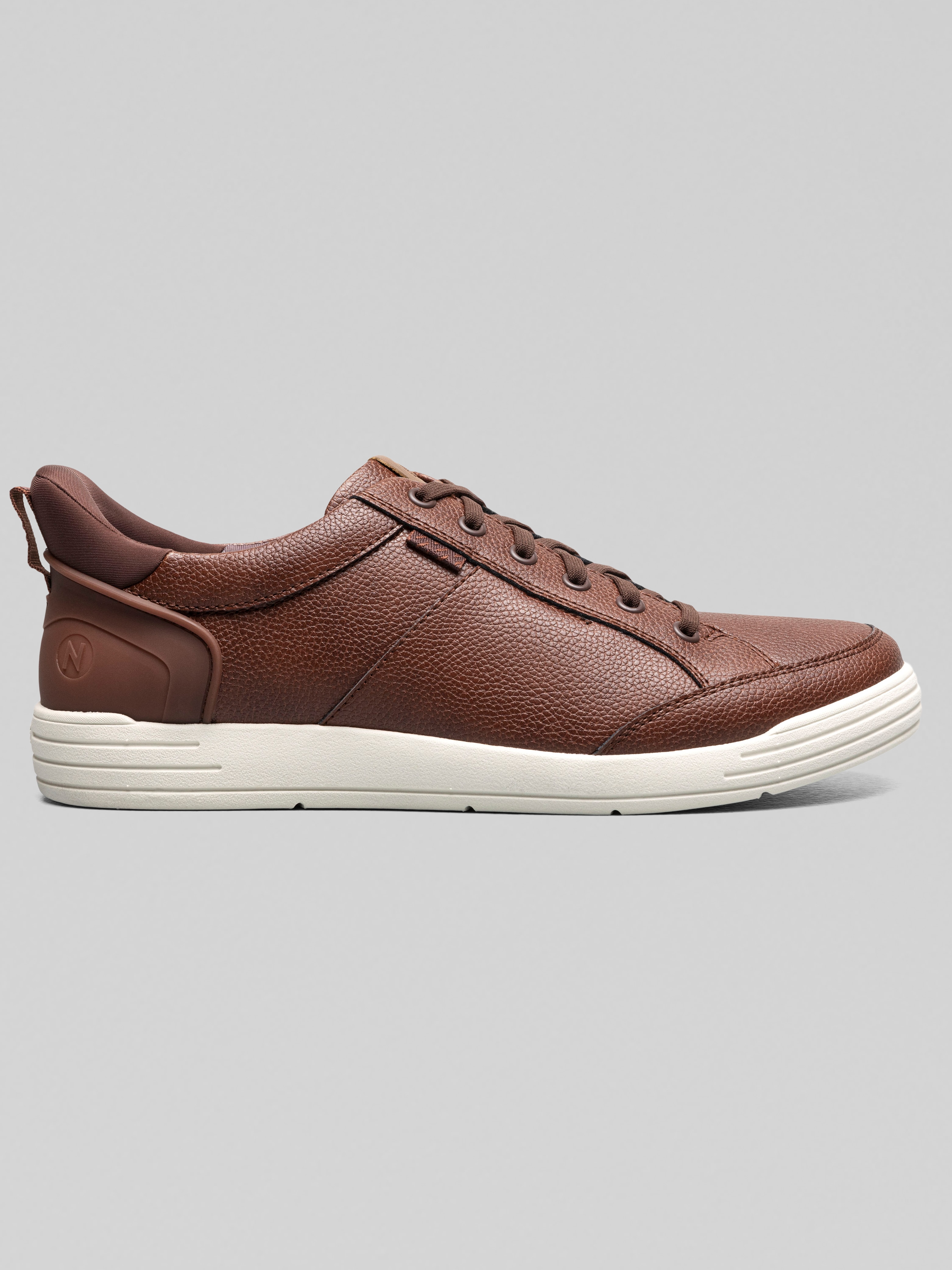 Nunn Bush KORE City Walk EZ Moc Toe Lace Up Shoes, Brandy - Tan