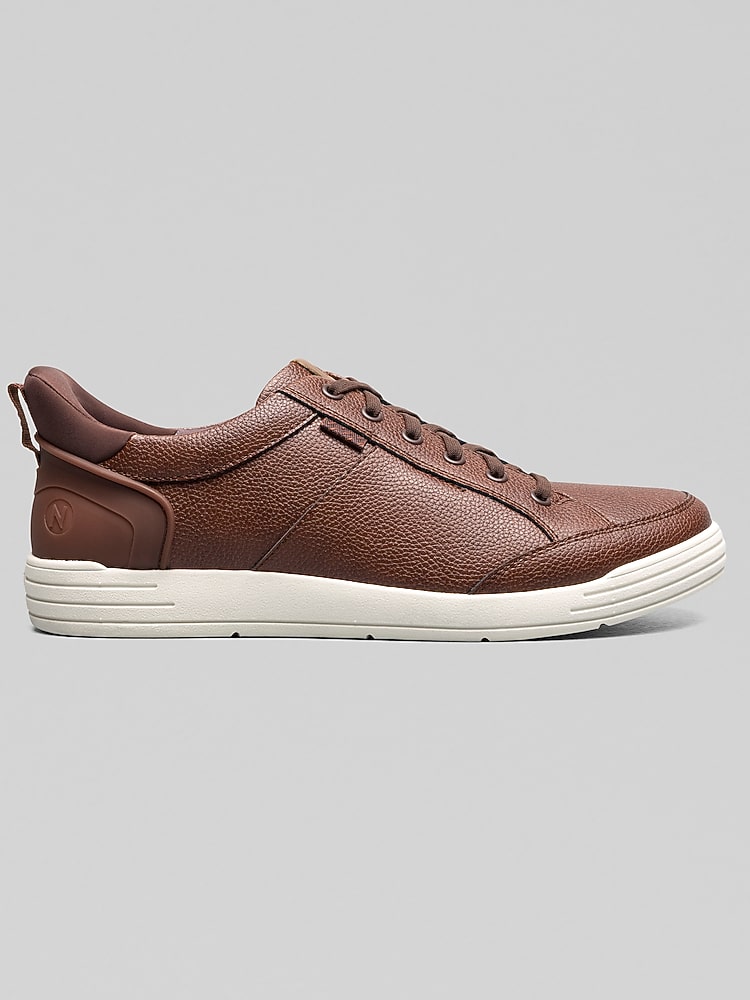 Nunn Bush KORE City Walk EZ Moc Toe Lace Up Shoes, Brandy - Tan