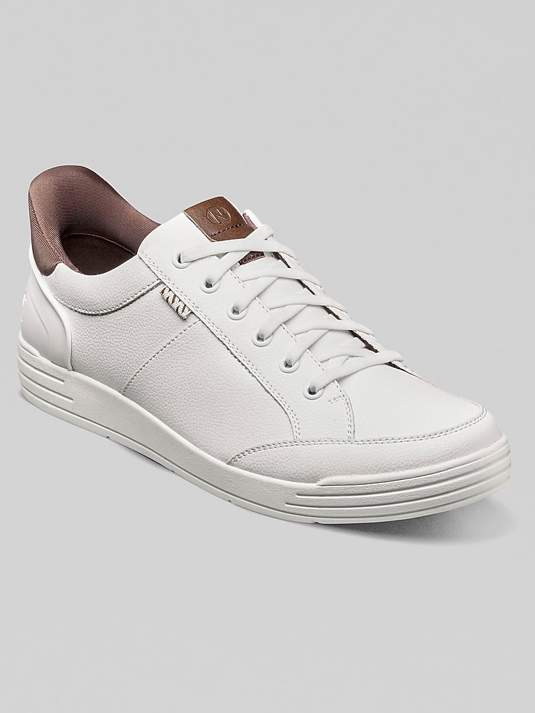 Nunn Bush KORE City Walk EZ Moc Toe Lace Up Shoes, White