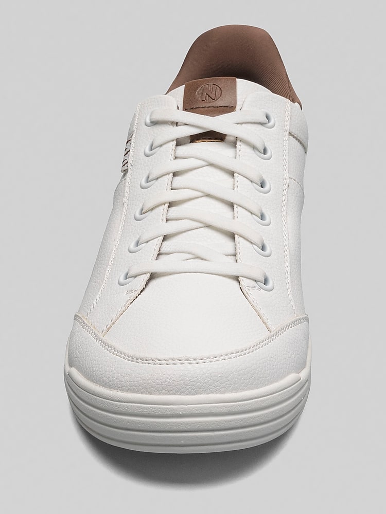 Nunn Bush KORE City Walk EZ Moc Toe Lace Up Shoes, White