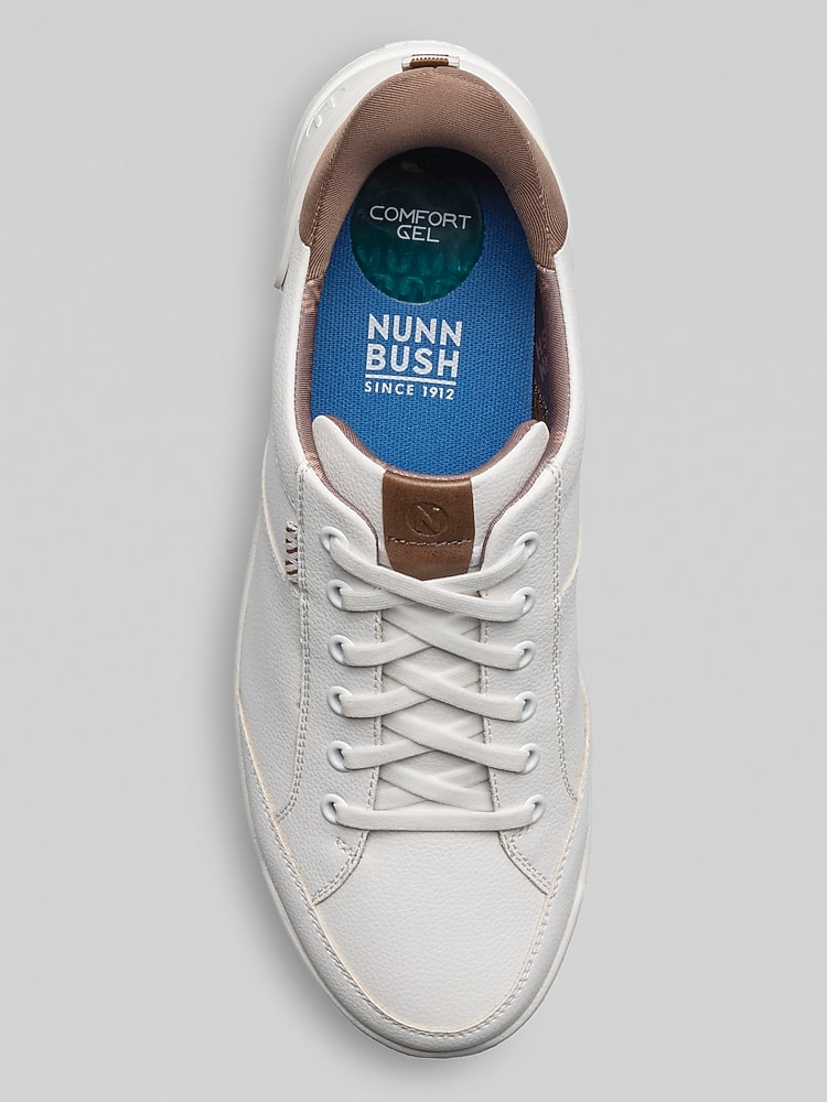 Nunn Bush KORE City Walk EZ Moc Toe Lace Up Shoes, White