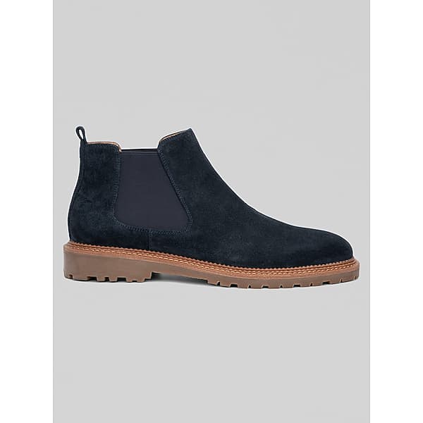 Vintage Foundry Men's Blaise Chelsea Boots Navy - Size: 10 D-Width