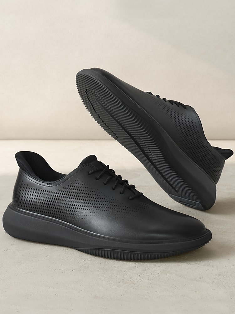Cole Haan Grand Phaze Laser Quick-On Hybrid Oxfords, Black / Black