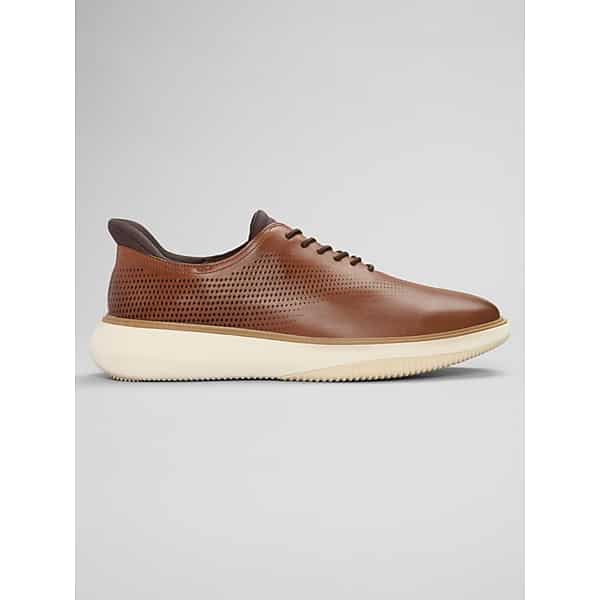 Cole Haan Men's Grand Phaze Laser Quick-On Hybrid Oxfords British Tan / Dark Natural / Ivory - Size: 10 D-Width