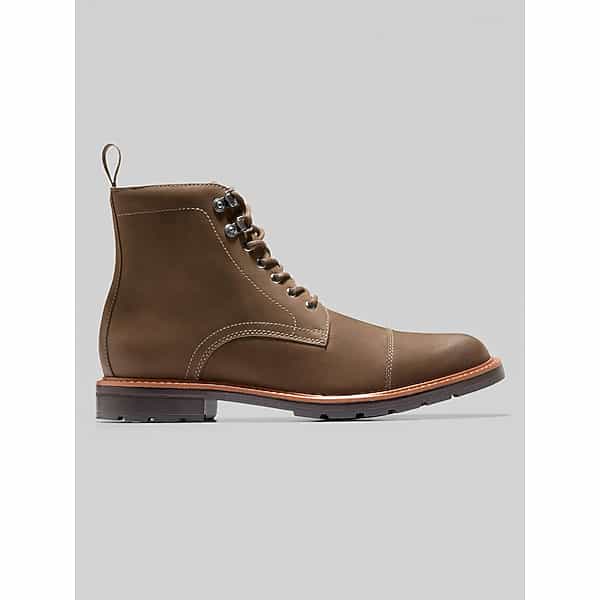 Cole Haan Men's Chamberlin Grand Cap Toe Ox Boots Truffle Nubuck - Size: 12 D-Width TMW43FM20405