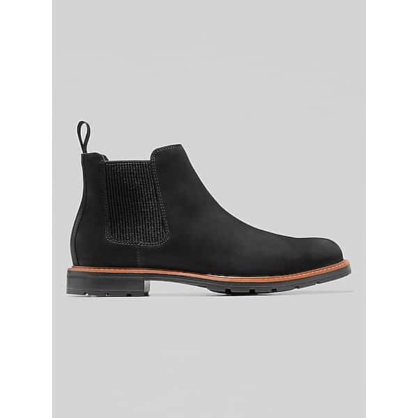 Cole Haan Men's Chamberlin Grand Chelsea Boots Black Nubuck - Size: 10 D-Width TMW43FN00402