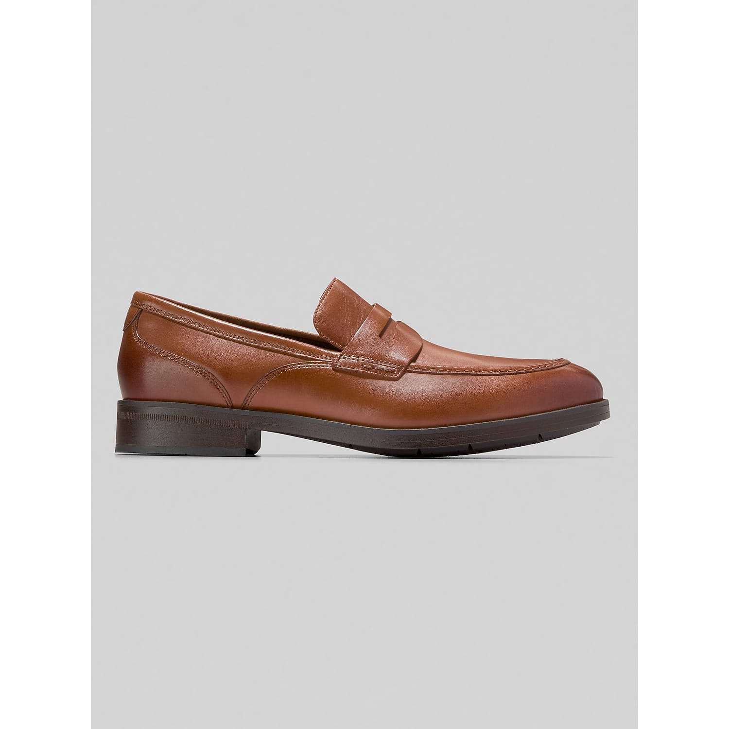 Cole Haan Newmark Grand Penny Loafers in British Tan – Men’s Leather Slip-On Dress Shoes, Size 11.5 D Width
