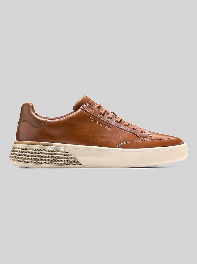 Cole Haan Men's GrandPro Half Court Skyweave Sneakers , British Tan / Spiced Brown