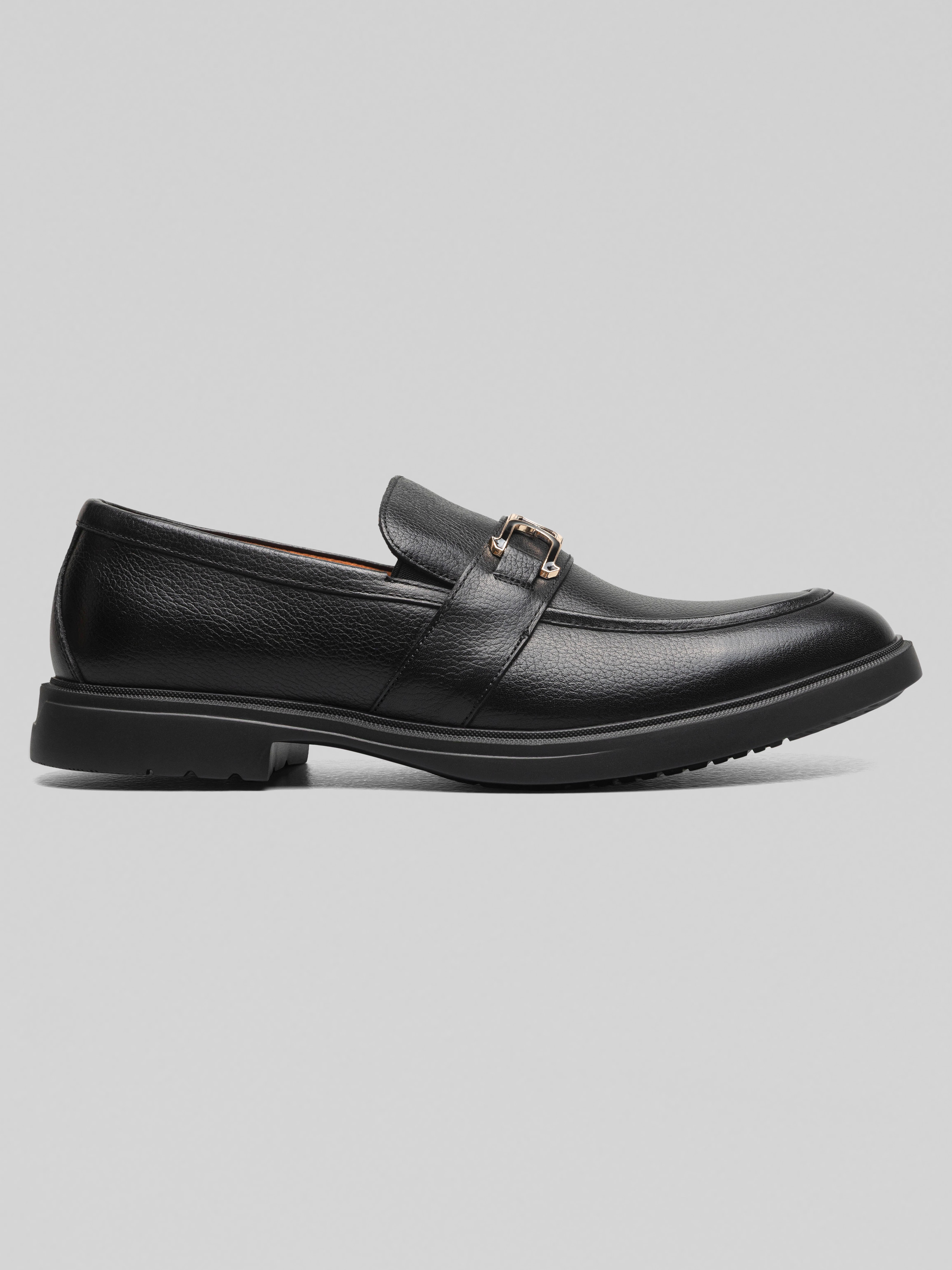 Stacy Adams Todridge Moc Toe Bit Loafers, Black Tumbled  display picture 1