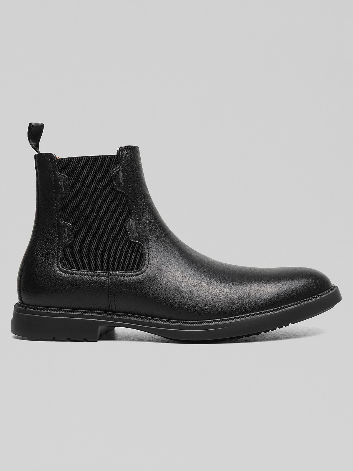 Stacy Adams Townsend Plain Toe Chelsea Boots, Black Tumbled