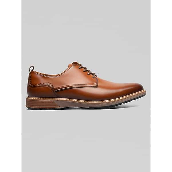 Stacy Adams Men's Pacer Plain Toe Oxfords Cognac - Size: 7.5 D-Width TMW43FY75405