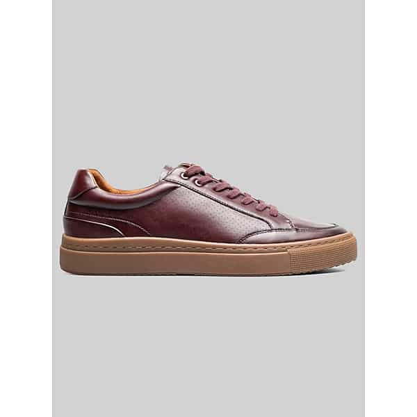 Stacy Adams Men's Dorian Lace-To-Toe Sneakers Bordeaux - Size: 12 D-Width