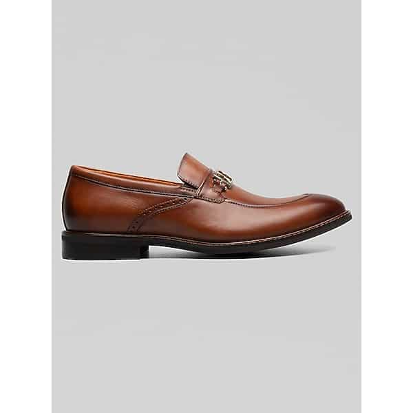 Stacy Adams Boyd Moc Toe Bit Slip On Shoes Brandy - Size: 10 D-Width TMW43G100405