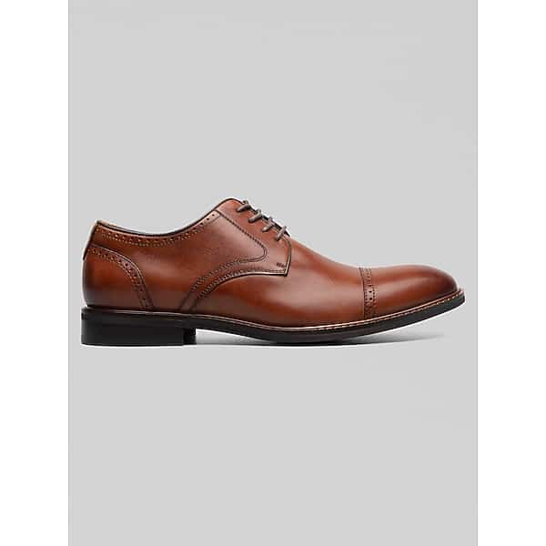 Stacy Adams Men's Bailey Cap Toe Oxfords Brandy - Size: 8.5 D-Width TMW43G285405