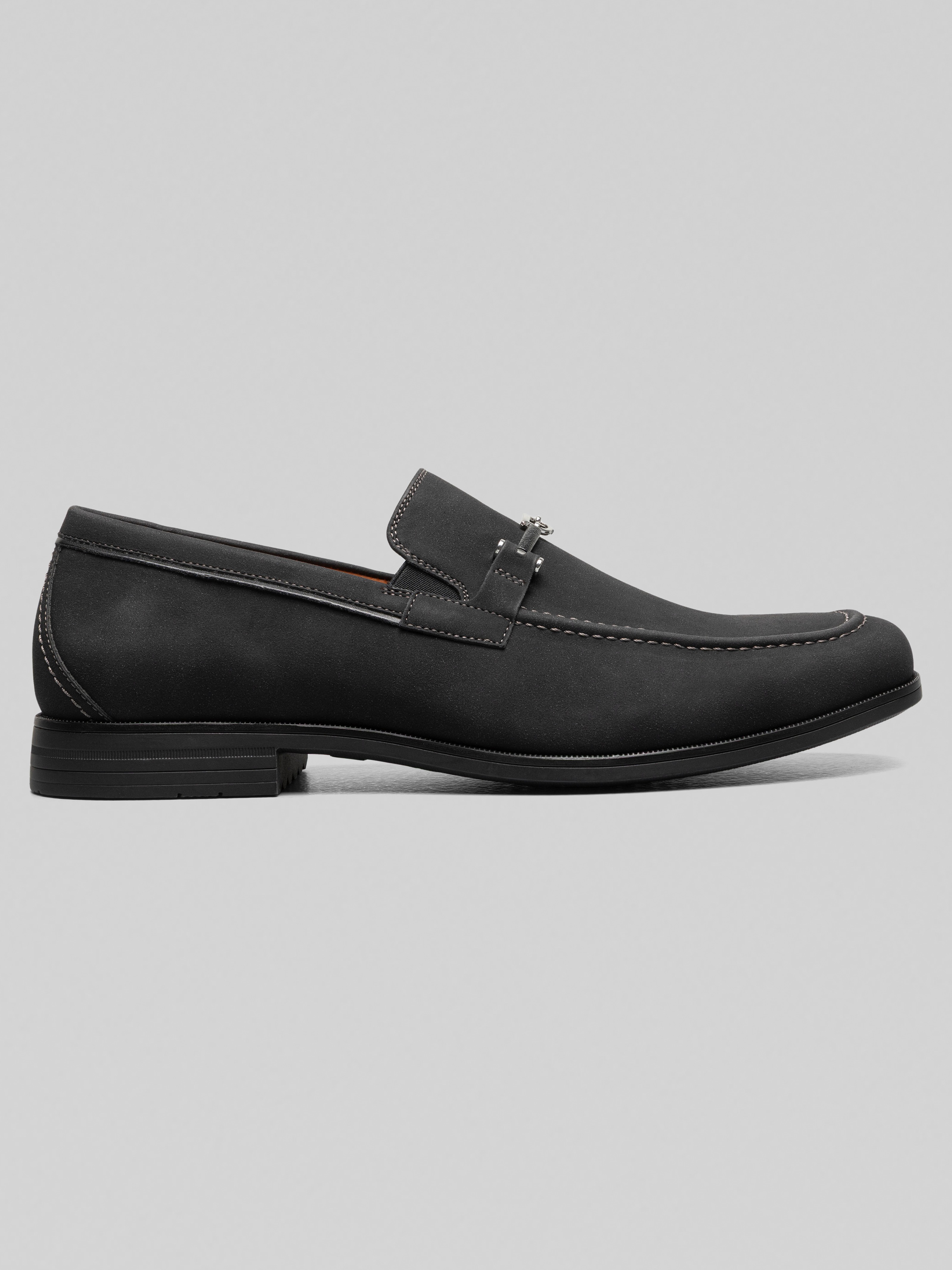 Stacy Adams Richardson Moc Toe Bit Slip-On Shoes, Black 