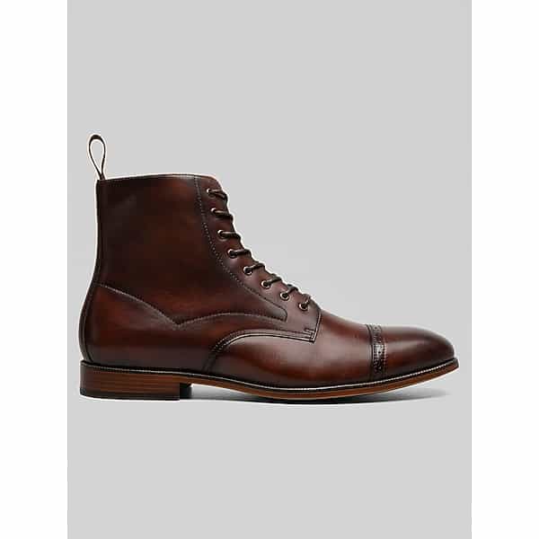 Stacy Adams Men's Henry Cap Toe Boots Brown - Size: 7 1/2 D-Width