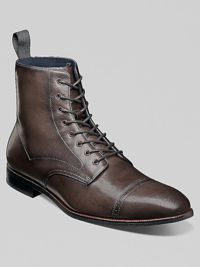 Stacy Adams Henry Cap Toe Boots, Gray - Image 2 of 7