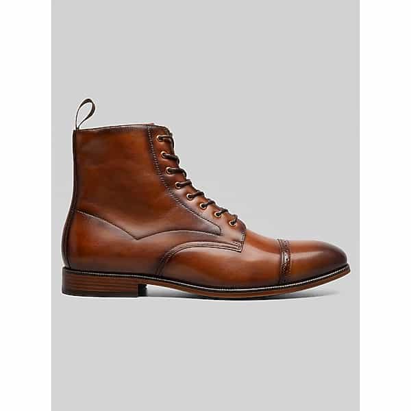 Stacy Adams Men's Henry Cap Toe Boots Tan - Size: 7 1/2 D-Width