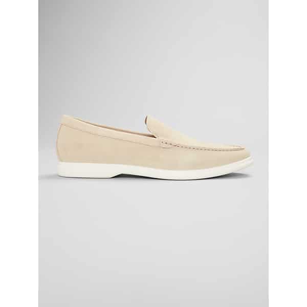 Joseph Abboud Men's Venetian Suede Loafers Taupe - Size: 9 1/2 D-Width