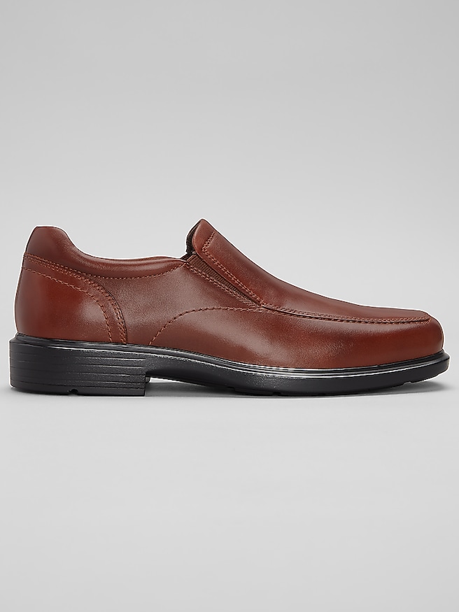 Men's Slim Fit Moc Toe Slip On Dress Shoes