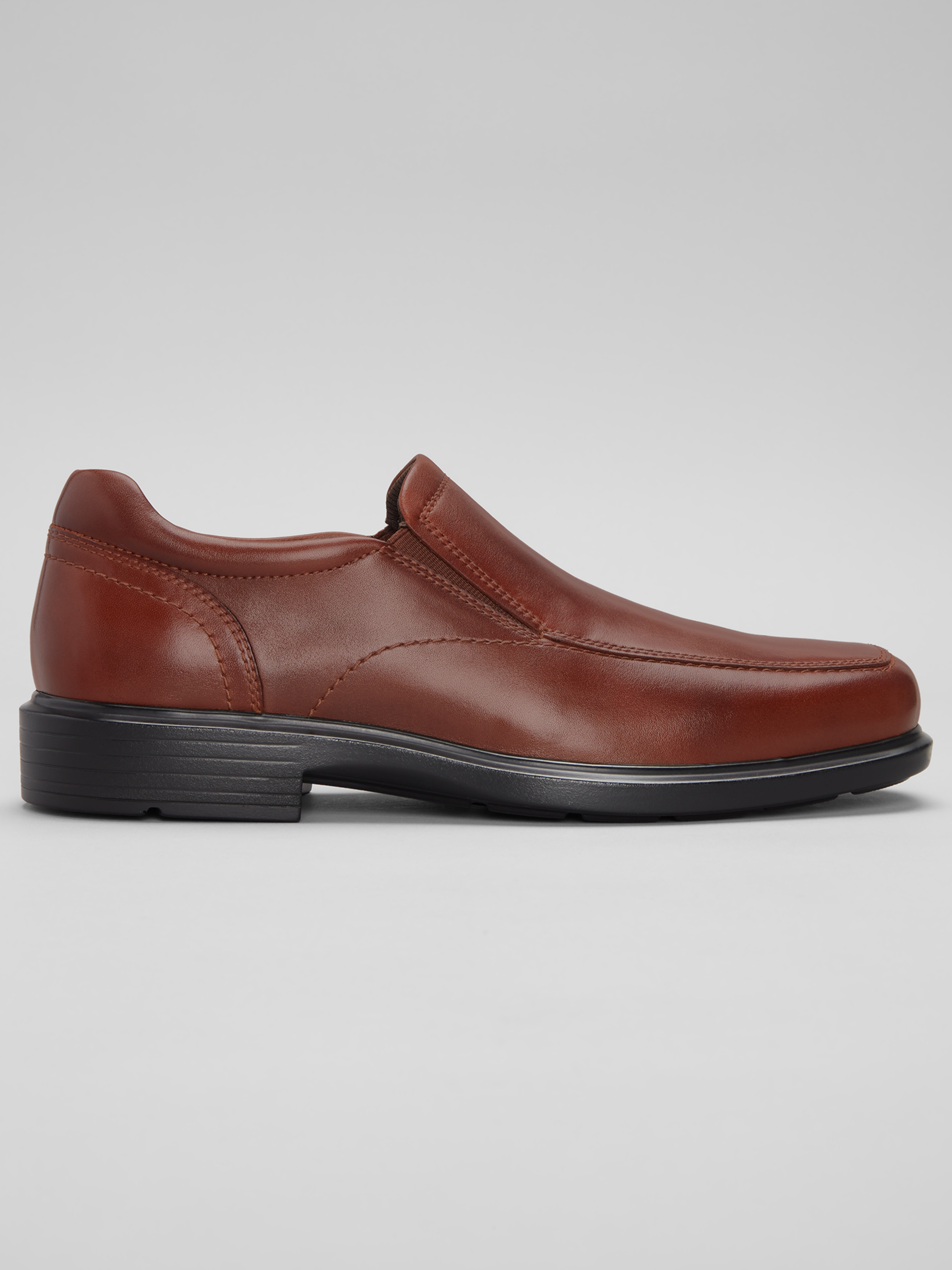 Slim Fit Moc Toe Slip On Dress Shoes
