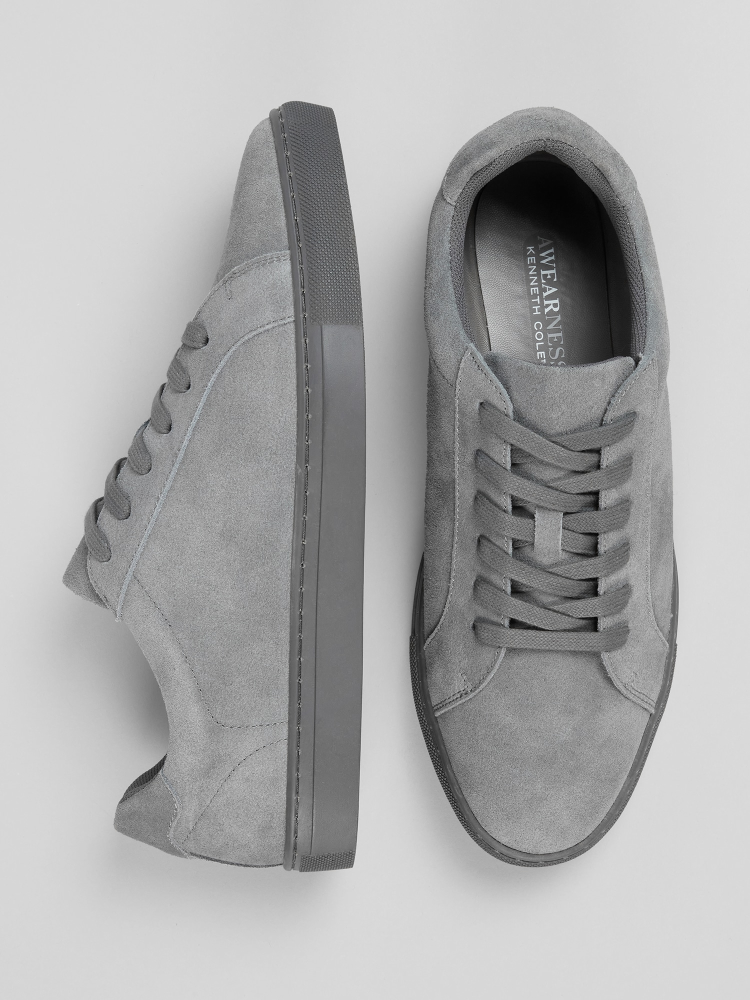 Plain Toe Suede Sneakers