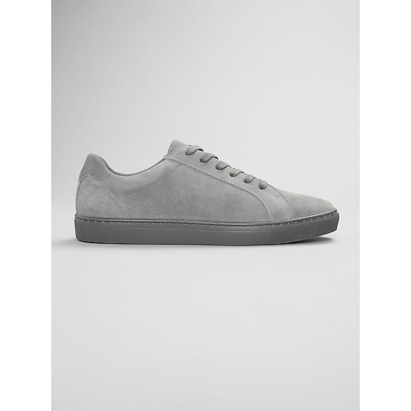 Awearness Kenneth Cole Men's Plain Toe Suede Sneakers Grey - Size: 12 D-Width