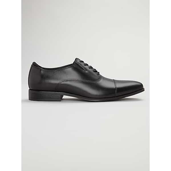 Awearness Kenneth Cole Men's CHILLFLEX Cap Toe Dress Shoes Black - Size: 8 D-Width