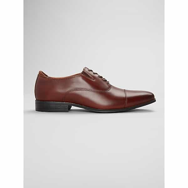 Awearness Kenneth Cole Men's CHILLFLEX Cap Toe Dress Shoes Brandy - Size: 10.5 D-Width