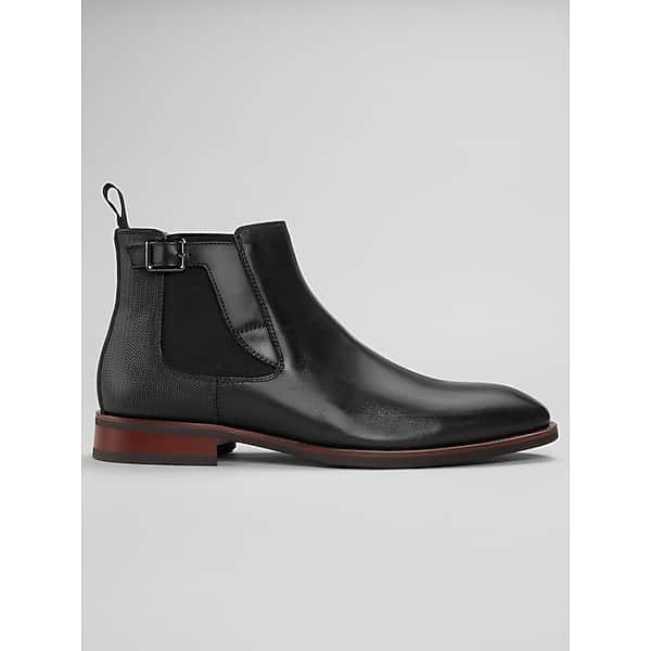 La Milano Men's Banksy III Plain Toe Chelsea Boots Black - Size: 7 D-Width