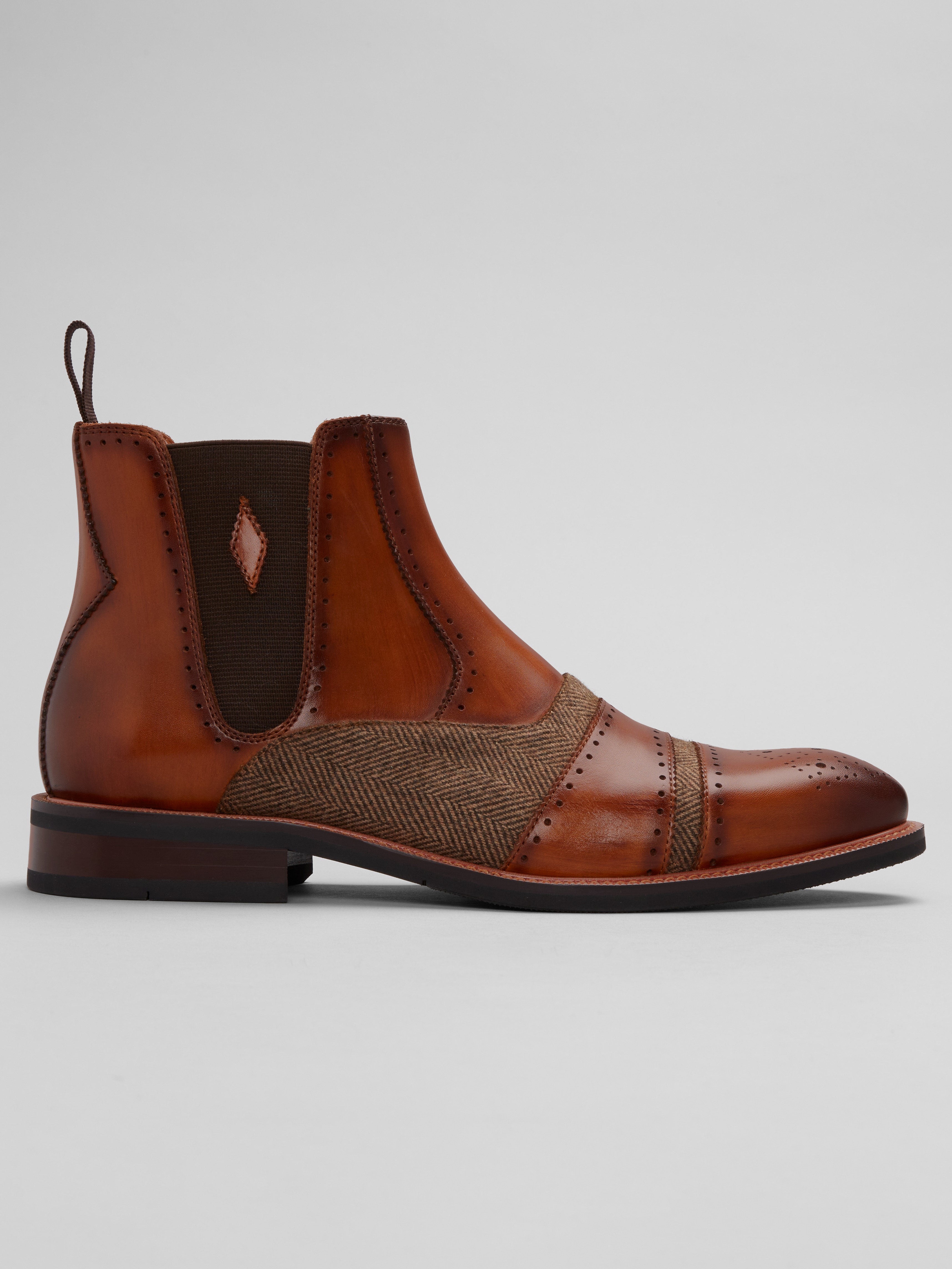 La Milano Louvier Cap Toe Chelsea Boots, Black - Size: 9 D  display picture 3