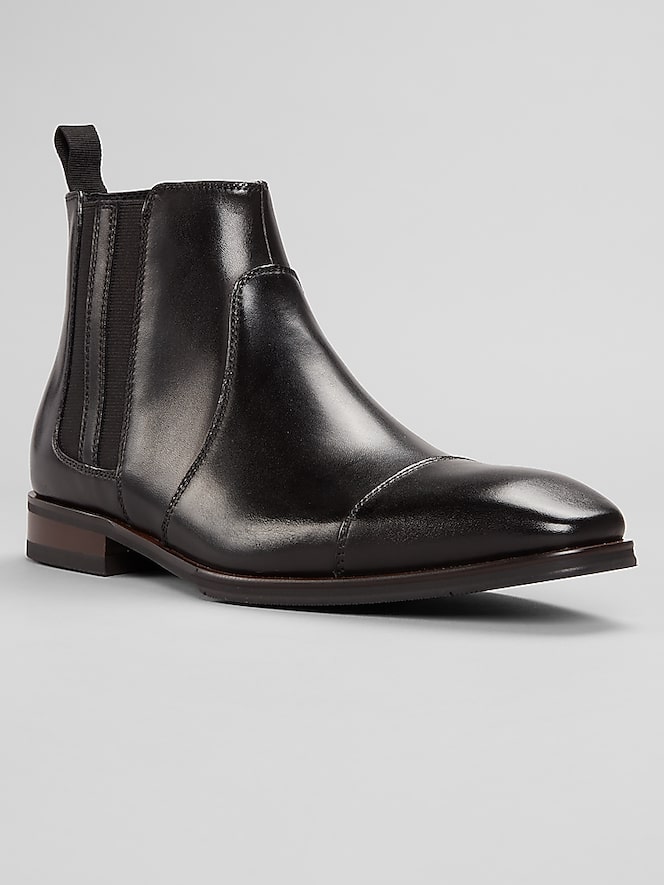 La Milano Crest Cap Toe Chelsea Boots