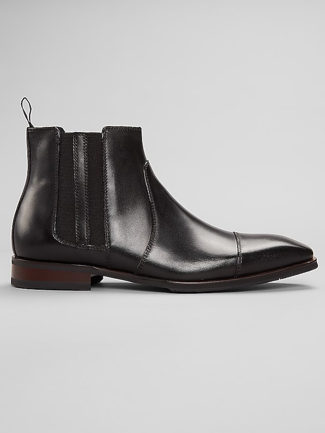 La Milano Crest Cap Toe Chelsea Boots