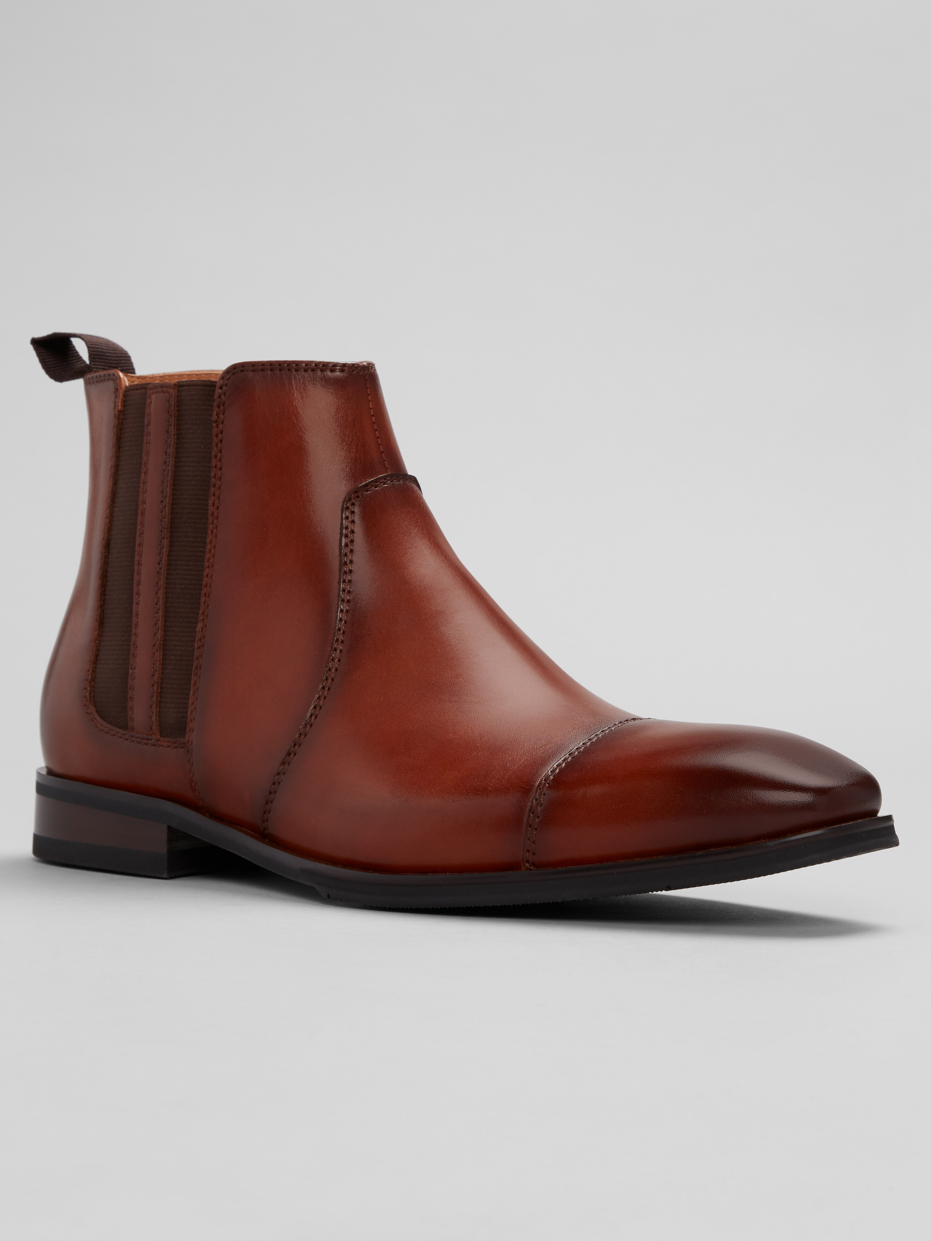 Crest Cap Toe Chelsea Boots