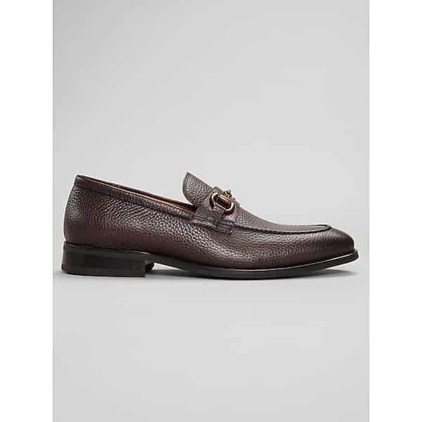 La Milano Men's Garry II Moc Toe Bit Loafers Dark Brown - Size: 8 D-Width