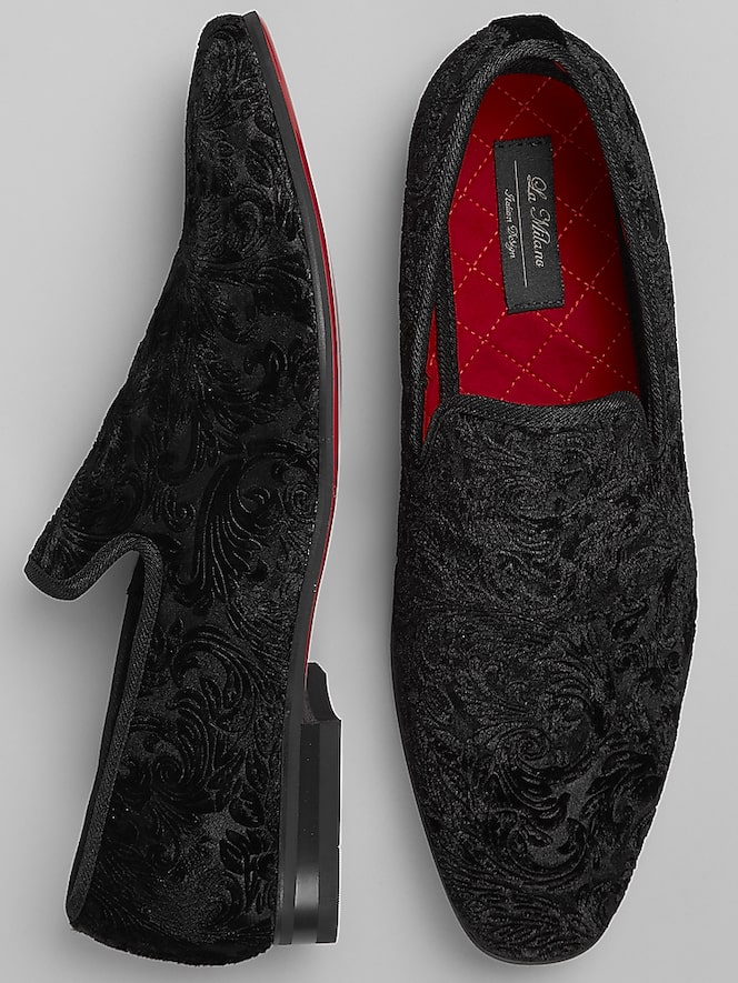 La Milano Broderick II Velvet Formal Loafers