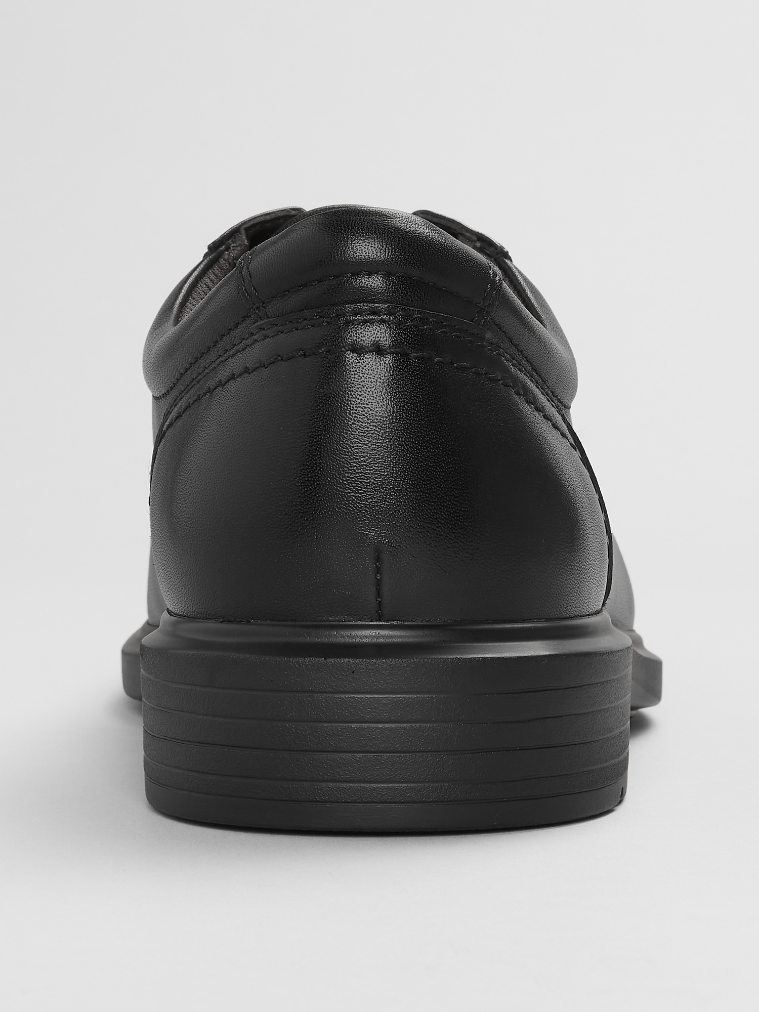 Leather Moc-Toe Lace-Up Shoe