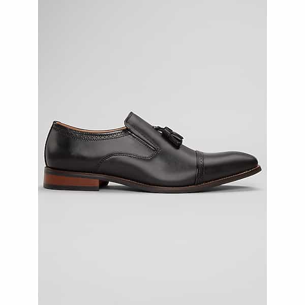 La Milano Men's Tobias Cap Toe Dress Shoes Black - Size: 11 D-Width