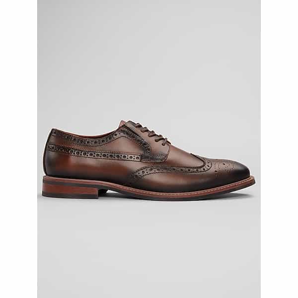 La Milano Men's Kylian Wingtip Oxfords Brown - Size: 8 WIDE TMW43KK08W03