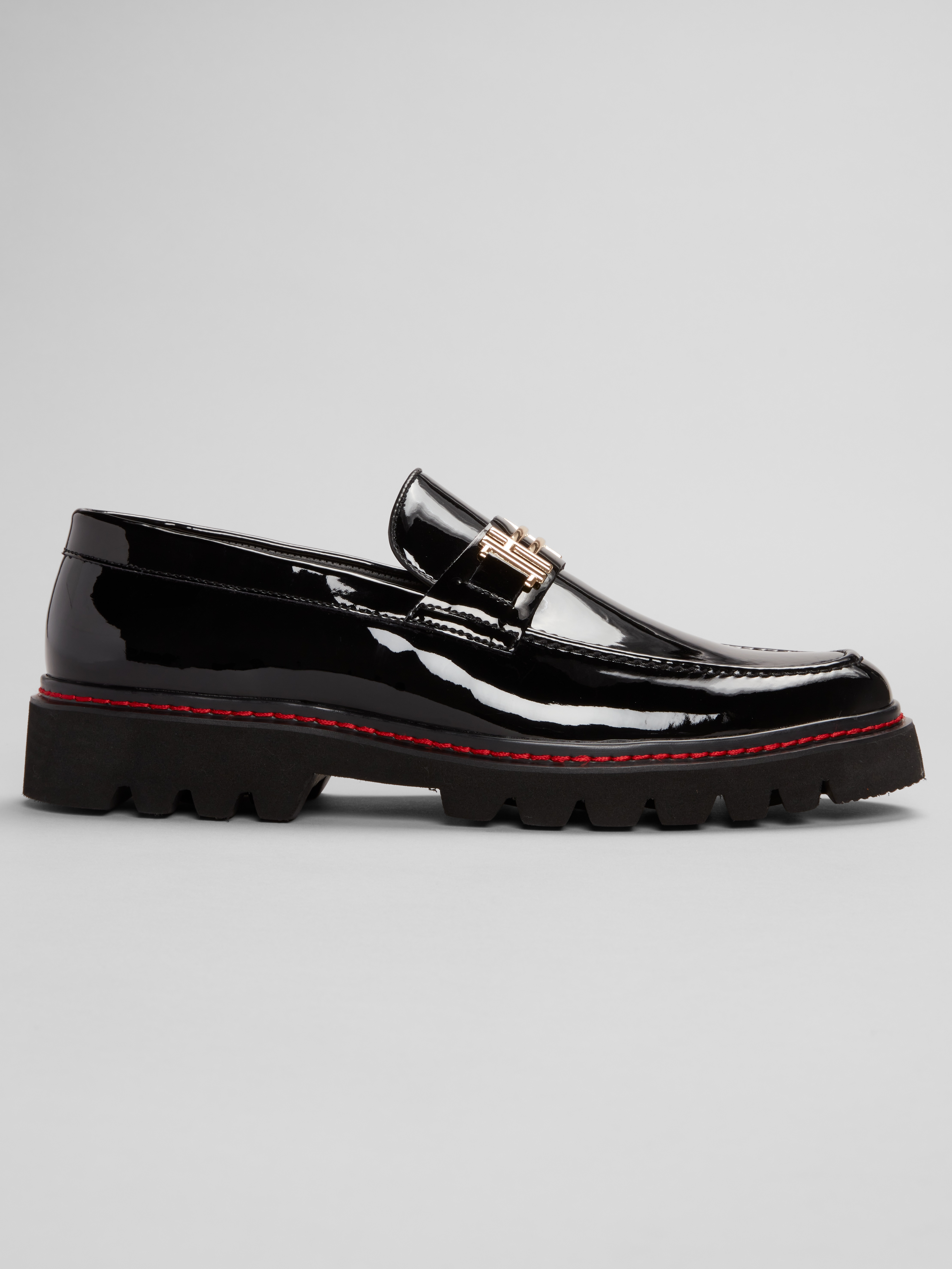 La Milano Hanno Ii Moc Toe Chunky Bit Loafers In Black