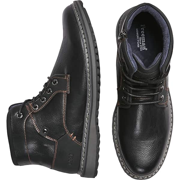 Freeman Men's Grady Plain Toe Chukka Boots Black - Size: 9.5 WIDE