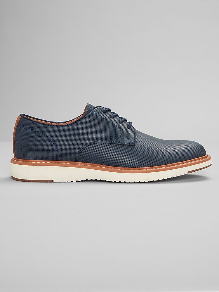Moretti‎ Mens Leather Shoes Gray Blue Distressed Square Toe Laces Size 8.5 Moretti at Hamilton Place in Chattanooga, TN main image 4