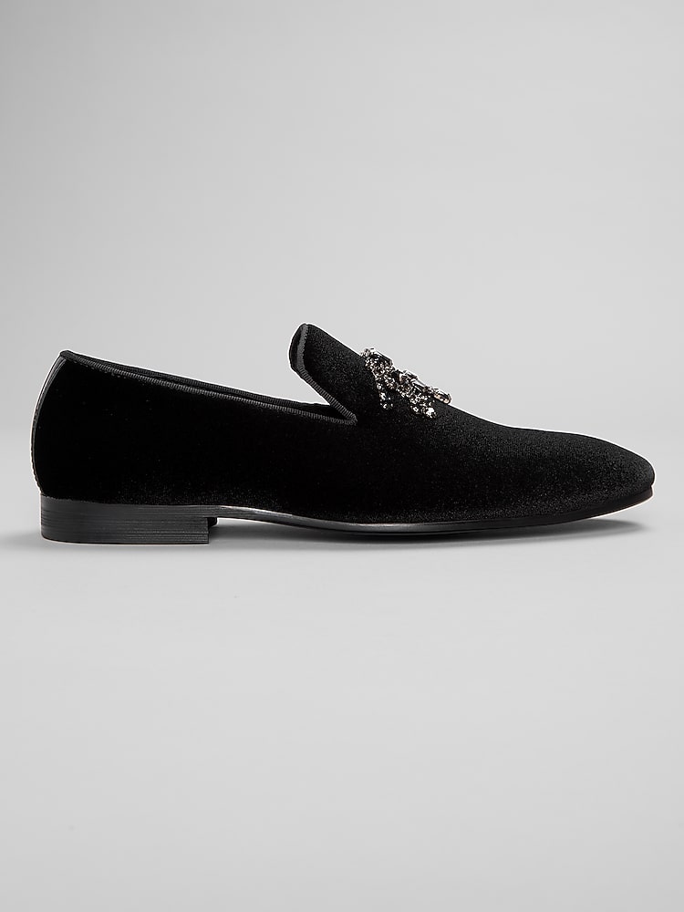 Moretti Men's Bilbao III Moc Toe Bit Formal Loafers , Black - Size: 13 D-Width