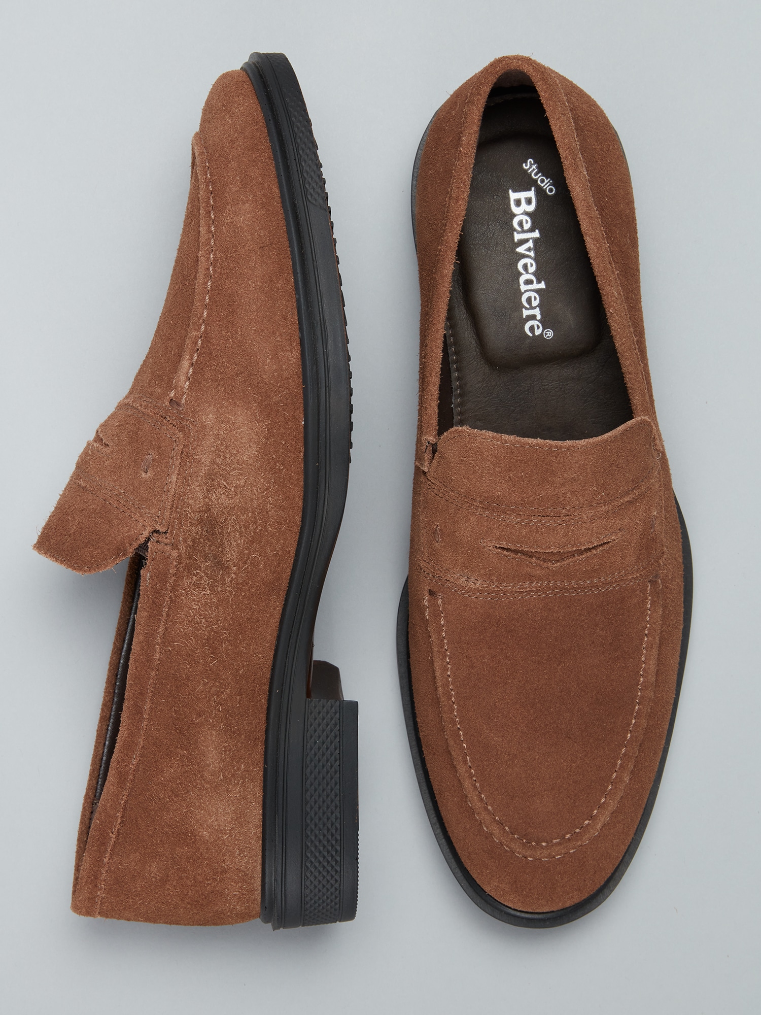 Monroe Aeroflex Suede Penny Loafer