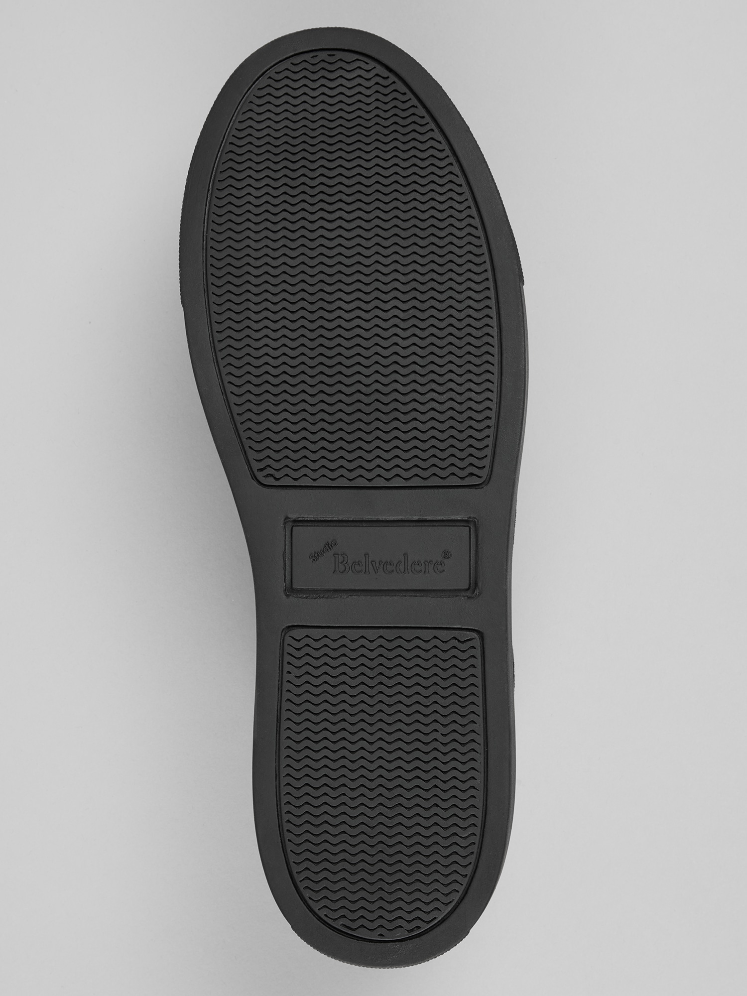 Silvano Velvet and Patent Leather Formal Sneakers