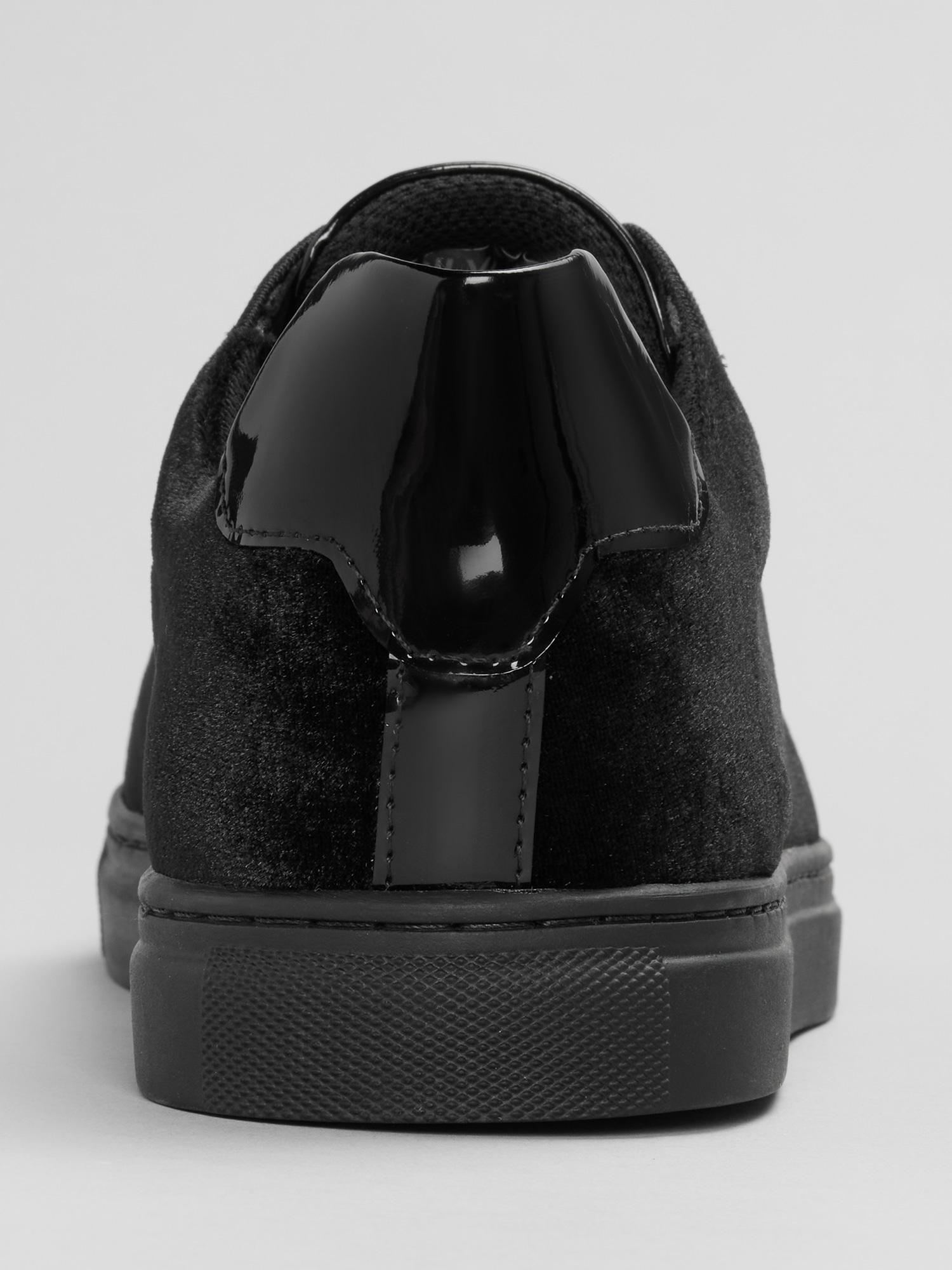 Silvano Velvet and Patent Leather Formal Sneakers