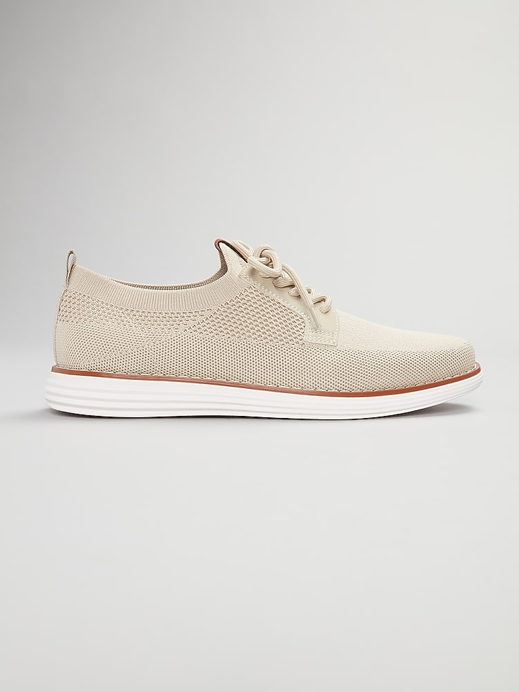 Tan Knit Low-Top Sneakers Light Beige Active Knit main image 4